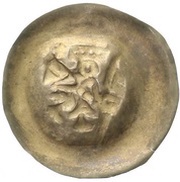 Denier Bracteate - Ottokar II medium, Bohemia, 1270-1278 reverse image