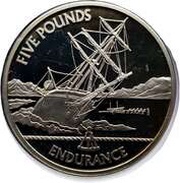 5 Pounds - Elizabeth II Endurance, United Kingdom, 2009 reverse image