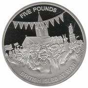 5 Pounds Elizabeth II Liberation of Guernsey, United Kingdom, 2010 reverse image