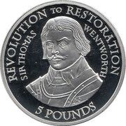 5 pounds - Elizabeth II Revolution to Restoration - Silver proof, United Kingdom, 2010 reverse image
