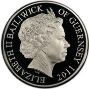 5 Pounds - Elizabeth II St. Edward's Crown; Silver Proof obverse image