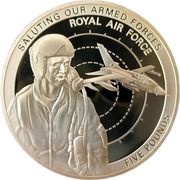 5 Pounds - Elizabeth II Royal Air Force; Silver Proof, United Kingdom, 2011 reverse image