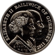 5 Pounds - Elizabeth II Queen Elizabeth II and Prince Philip birthdays obverse image