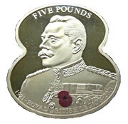 5 Pounds - Elizabeth II 90 Years of The Royal British Legion - Earl Douglas Haig, United Kingdom, 2011 reverse image