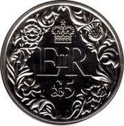 5 Pounds - Elizabeth II Diamond Jubilee, United Kingdom, 2012 reverse image