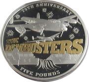 5 Pounds - Elizabeth II Dambusters; Silver Proof, United Kingdom, 2013 reverse image