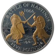 5 Pounds - Elizabeth II Battle of the Hastings, United Kingdom, 2016 reverse image