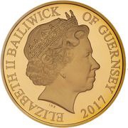 5 Pounds - Elizabeth II Sapphire Jubilee; Gold Proof obverse image
