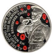 5 Pounds - Elizabeth II Centenary of the First World War, United Kingdom, 2018 reverse image