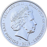 5 Pounds - Elizabeth II 65th Coronation Anniversary obverse image