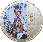 5 Pounds - Elizabeth II 65th Coronation Anniversary, United Kingdom, 2018 reverse image