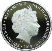 5 Pounds - Elizabeth II D-Day Landing 07.25 obverse image