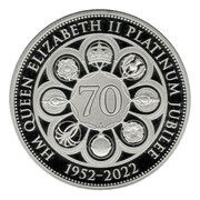 5 Pounds - Elizabeth II Platinum Jubilee, United Kingdom, 2022 reverse image