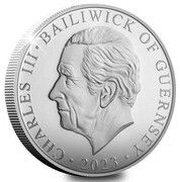 5 Pounds - Charles III Coronation; Silver Proof obverse image