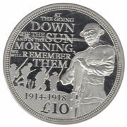10 Pounds - Elizabeth II Great War, United Kingdom, 2014 reverse image