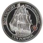 10 Pounds - Elizabeth II HMS Victory, United Kingdom, 2015 reverse image