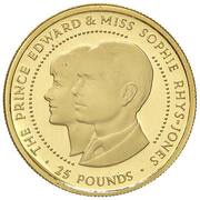 25 Pounds - Elizabeth II Prince Edward, United Kingdom, 1999 reverse image