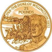 25 Pounds - Elizabeth II Duke of Wellington, United Kingdom, 2002 reverse image