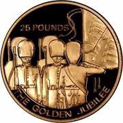 25 Pounds - Elizabeth II Trooping the Colour, United Kingdom, 2003 reverse image