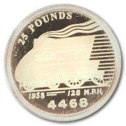 25 Pounds - Elizabeth II Mallard, United Kingdom, 2004 reverse image