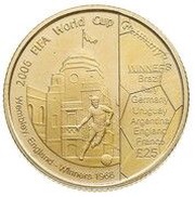 25 Pounds - Elizabeth II 2006 FIFA World Cup, United Kingdom, 2006 reverse image