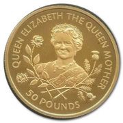 50 Pounds - Elizabeth II The Queen Mother, United Kingdom, 1998 reverse image