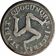 ½ Penny - James Murray, United Kingdom, 1758 reverse image