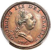 ½ Penny - George III obverse image