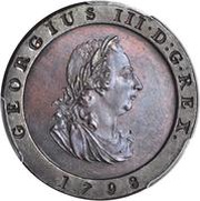 ½ Penny - George III obverse image