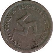 ½ Penny Bank Token Coinage obverse image