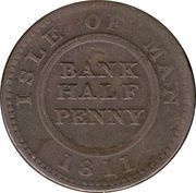 ½ Penny Bank Token Coinage, United Kingdom, 1811 reverse image