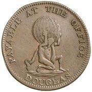 ½ Penny - George III obverse image