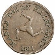 ½ Penny - George III, United Kingdom, 1811 reverse image