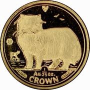 1⁄25 Crown - Elizabeth II Persian Cat reverse image
