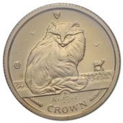 1⁄25 Crown - Elizabeth II Turkish Cat reverse image