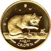 1⁄25 Crown - Elizabeth II Blue British Short Hair Cat reverse image