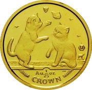 1⁄25 Crown - Elizabeth II Tonkinese Cat reverse image