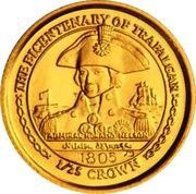 1⁄25 Crown - Elizabeth II Admiral Horatio Nelson reverse image