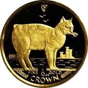 ⅒ Crown - Elizabeth II Manx Cat, United Kingdom, 1988 reverse image