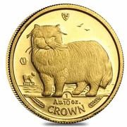 ⅒ Crown - Elizabeth II Persian Cat reverse image