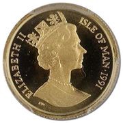 ⅒ Crown - Elizabeth II Norwegian Forest Cat obverse image