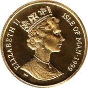 ⅒ Crown - Elizabeth II Blue British Short Hair Cat obverse image