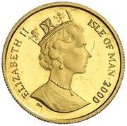⅒ Crown - Elizabeth II Scottish Fold Cat obverse image