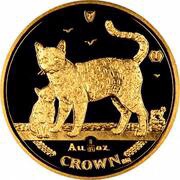 ⅒ Crown - Elizabeth II Bengal Cat, United Kingdom, 2002 reverse image