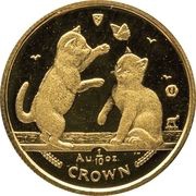 ⅒ Crown - Elizabeth II Tonkinese Cat reverse image