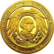⅕ Crown - Elizabeth II George Washington, United Kingdom, 1989 reverse image
