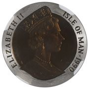 ⅕ Crown - Elizabeth II Penny Black; Platinum Proof obverse image