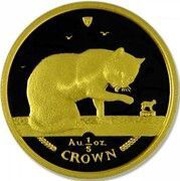 ⅕ Crown - Elizabeth II Blue British Short Hair Cat reverse image