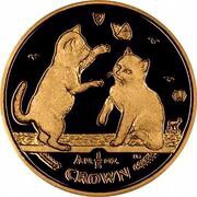 ⅕ Crown - Elizabeth II Tonkinese Cat reverse image