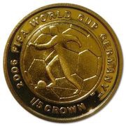 ⅕ Crown - Elizabeth II 2006 FIFA World Cup reverse image